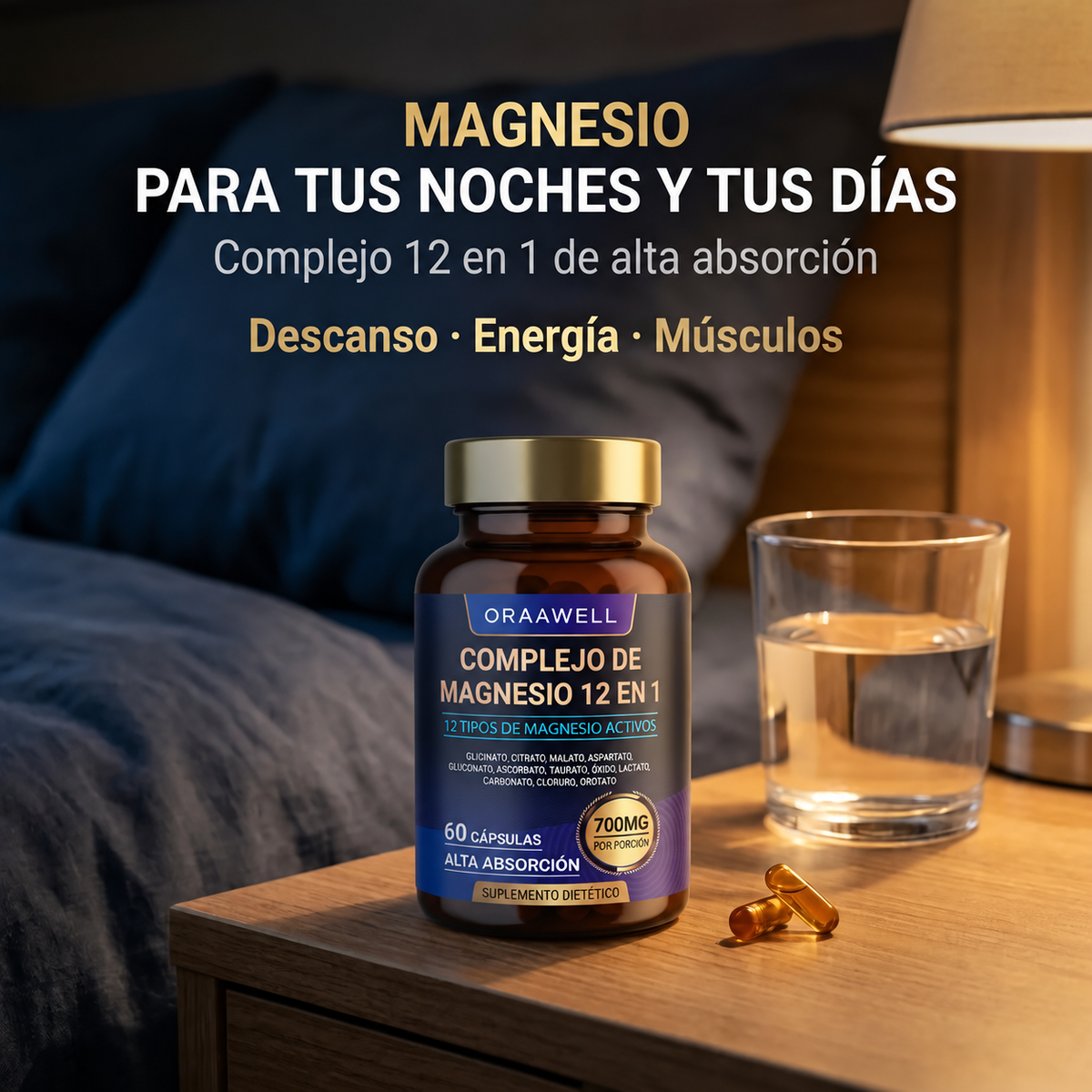Complejo de magnesio 12 en 1 - Oraawell